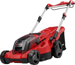 Productfoto van Einhell Professional Accu Grasmaaier GP-CM 36/450 BL Kit - Power X-Change - 36 V/Li-ion - Maaibreedte: 38 cm - Aanbevolen gazonoppervlakte: tot 450 m² - Maaihoogte: 25-75 mm - Incl. 2x 4.0 Ah Accu en 1x DUO-lader