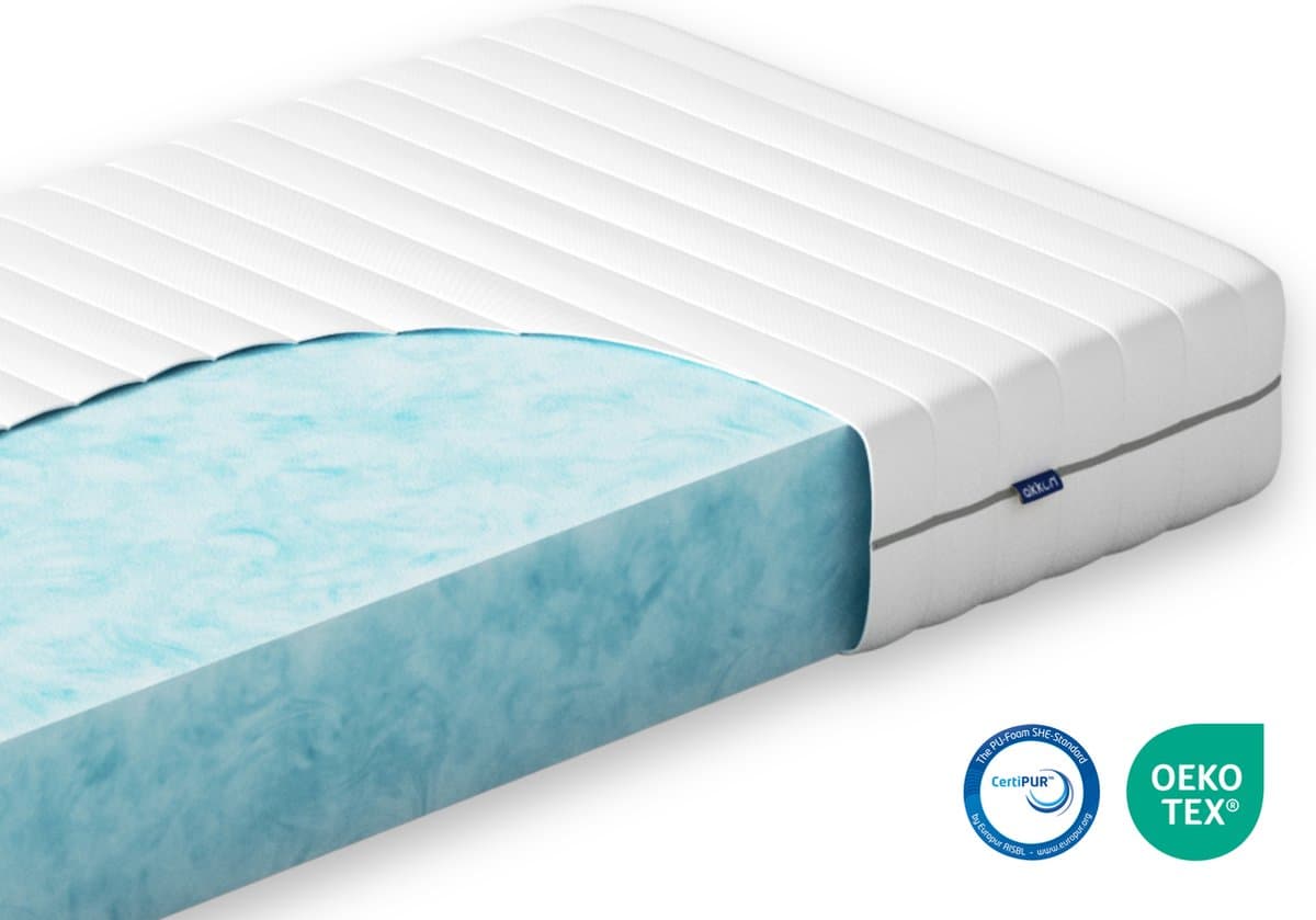 Akkon® Hybrid Matras 160x200 - 21 cm dik | Koudschuim HR45 - Afneembare tijk - Premium Comfort - Kwaliteitsmatras