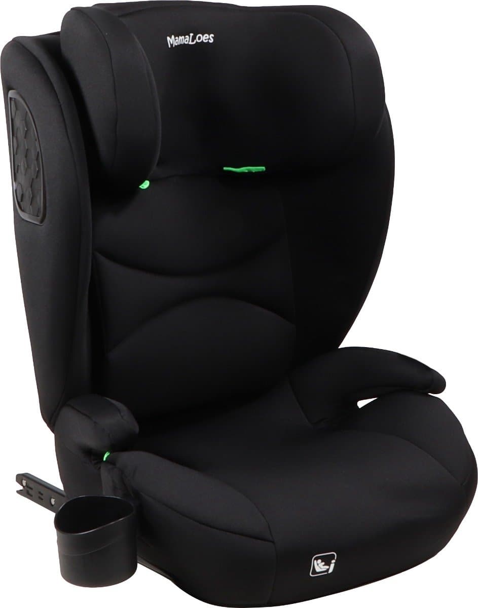 MamaLoes Liv Zwart Isofix 100-150 cm i-Size Autostoel