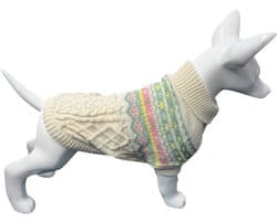Hondentrui Noors voor kleine honden Beige/Roze/Mint