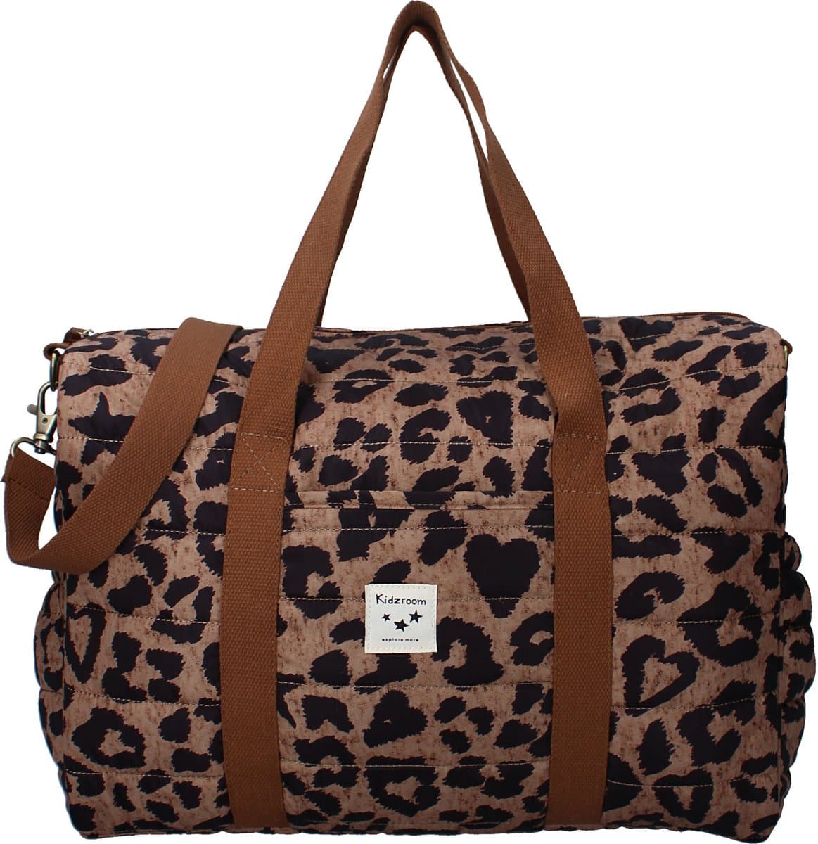 Kidzroom Luiertas Mini Mamas - Beige - Verschoonmatje - Verstelbare schouderband - Ophanglussen kinderwagen