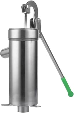 Productfoto van Handmatige Kanpomp - Waterpomp Zwengel - Tuin Irrigatie - Roestvrij Staal - 10m Diepte - Zilverkleurig