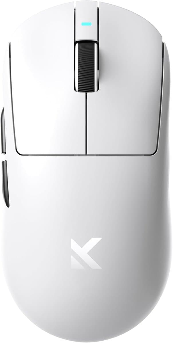 MCHOSE A7 V2 Ultra - Lichtgewicht Gaming Muis - PAW 3950TI Sensor - TTC Gold Switch - 8K Bedraad + 8K Draadloos - 3 Modi - 500mAh - Wit