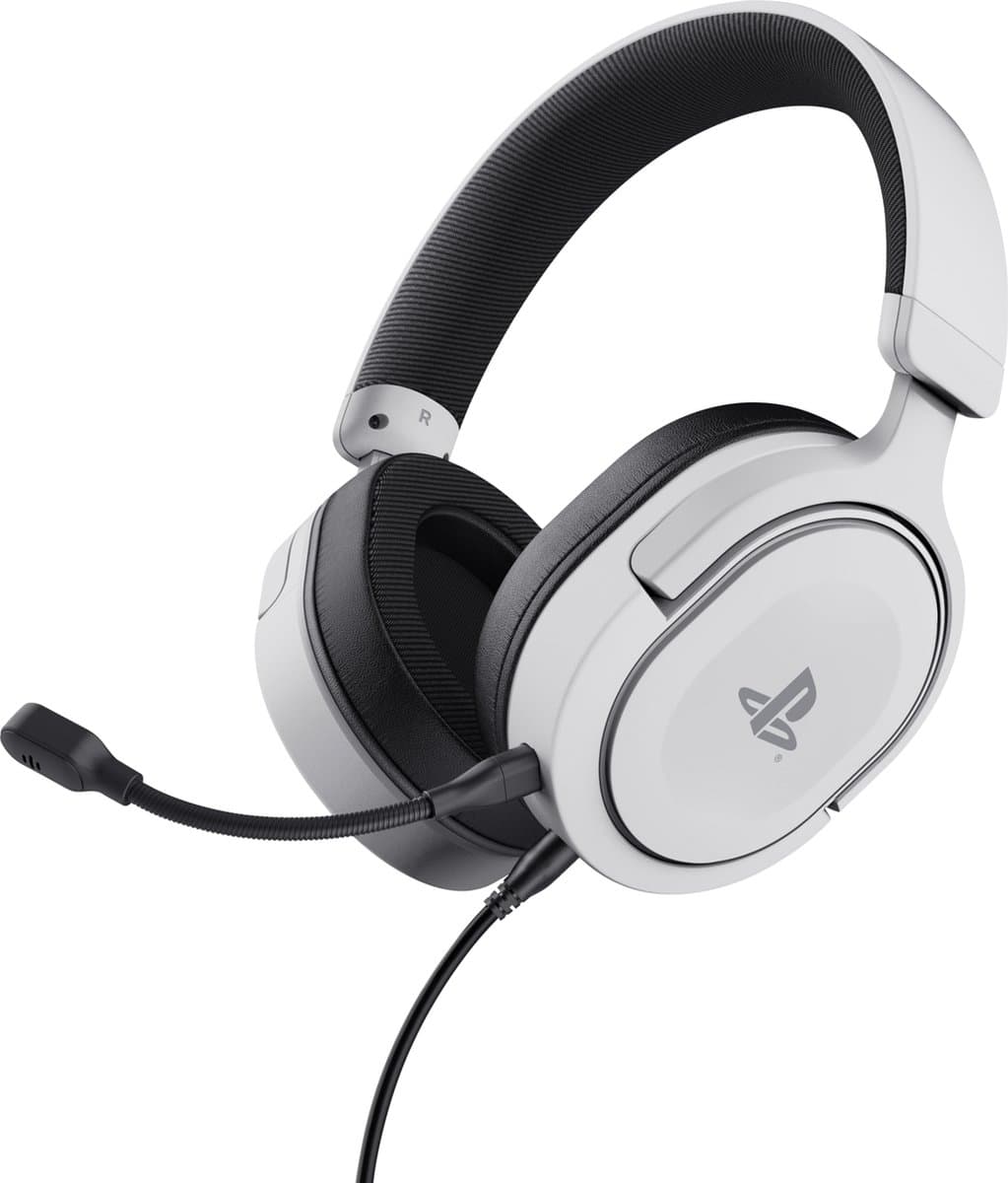Trust GXT 498W Forta - Gaming Headset - Bedraad - Official Licensed voor PS5 - 50mm drivers - Over-ear - Wit