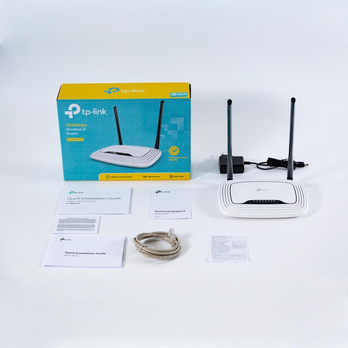 TP-Link TL-WR841N: 300 Mbps WiFi 4 router met twee antennes