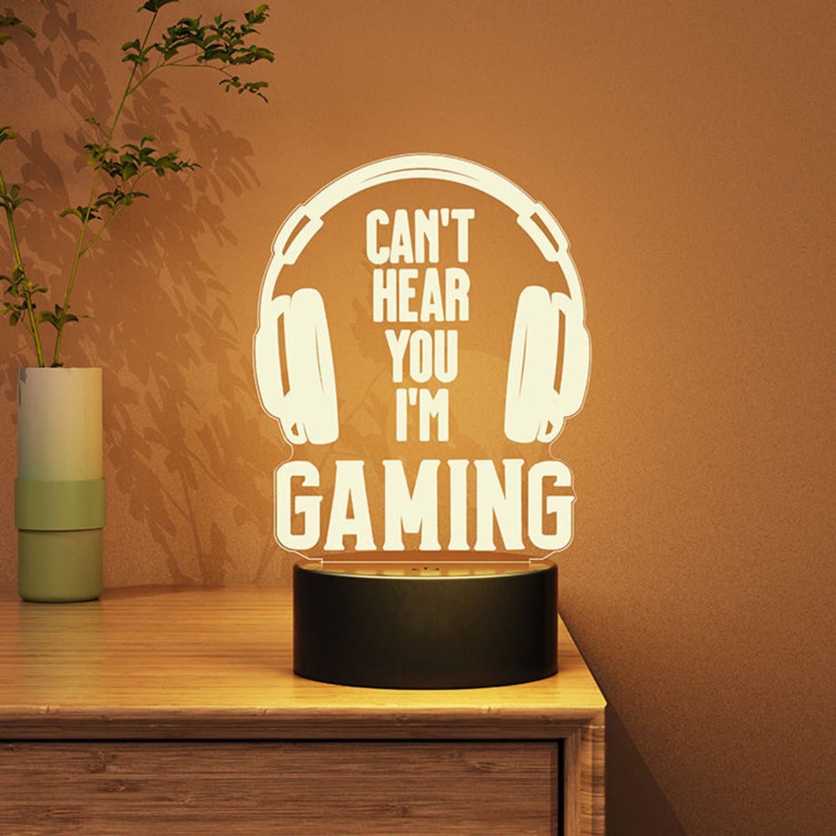 Samstyle - Game LED Lamp - 16 kleuren - 3D Game Light - I Am Gaming - Afstandsbediening - Sfeerlamp