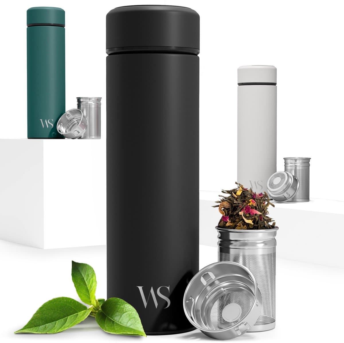 Wilford Thermosfles 450ml - Thee & Fruitinfuser, RVS Lekvrij