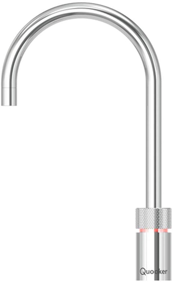 Quooker Nordic Round Kokendwaterkraan (Single Tap) - Kindveilige Dubbeldruk - Chroom