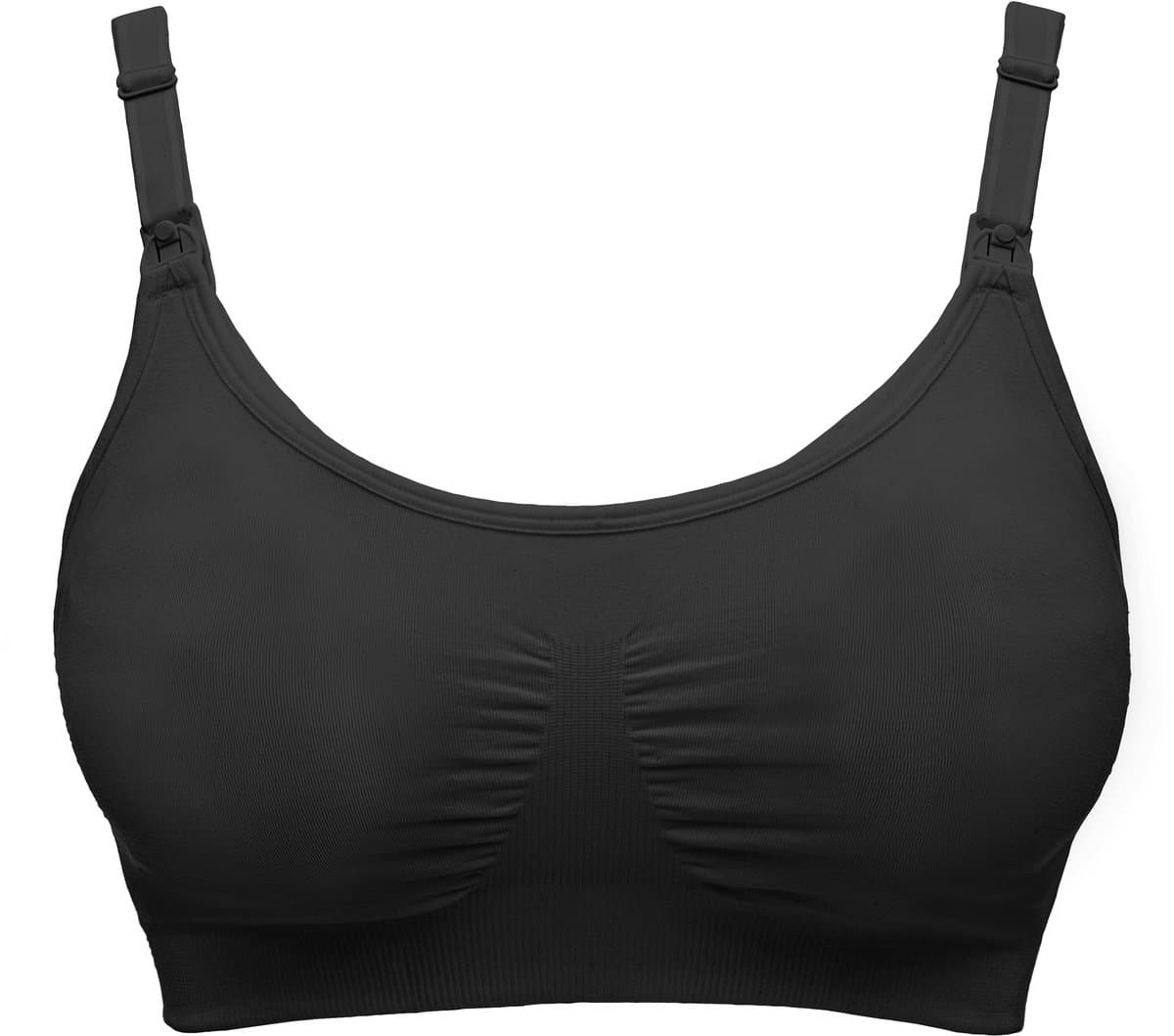 Medela 3-in-1 Voedingsbh en kolf bh voor zwangerschap borstvoeding en kolven - Zacht en met stretch - Zwart - maat XXL - afbeelding 1