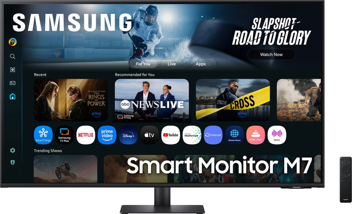 Samsung Smart Monitor M7 LS43FM702UUXEN - 4K Smart Monitor - 43 Inch - afbeelding 1