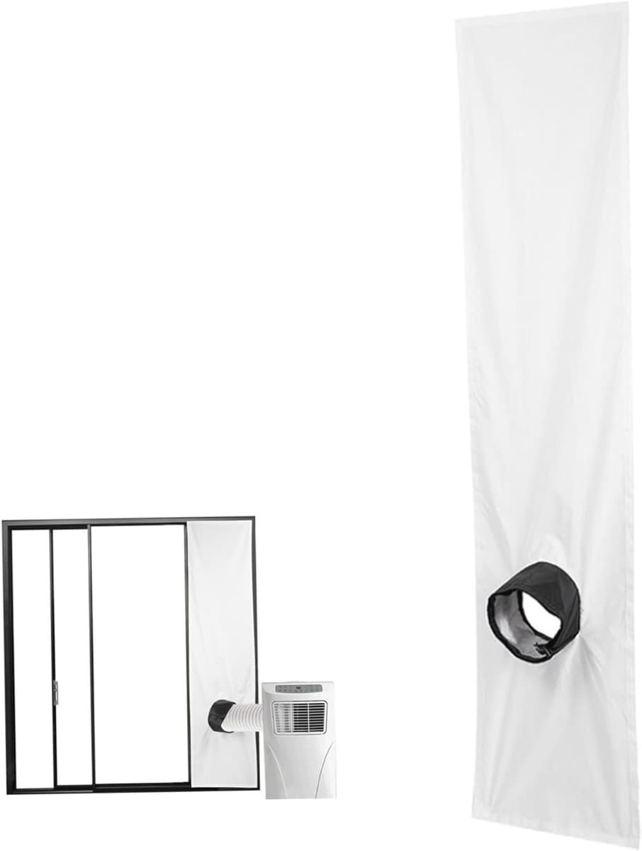 Draagbare airconditioner raamafdichting - 300 cm - Verstelbaar - Waterdichte bevestigingstape - Universele mobiele airconditioner raamkit - Airconditioner raamkit - Ventilerende zachte doek