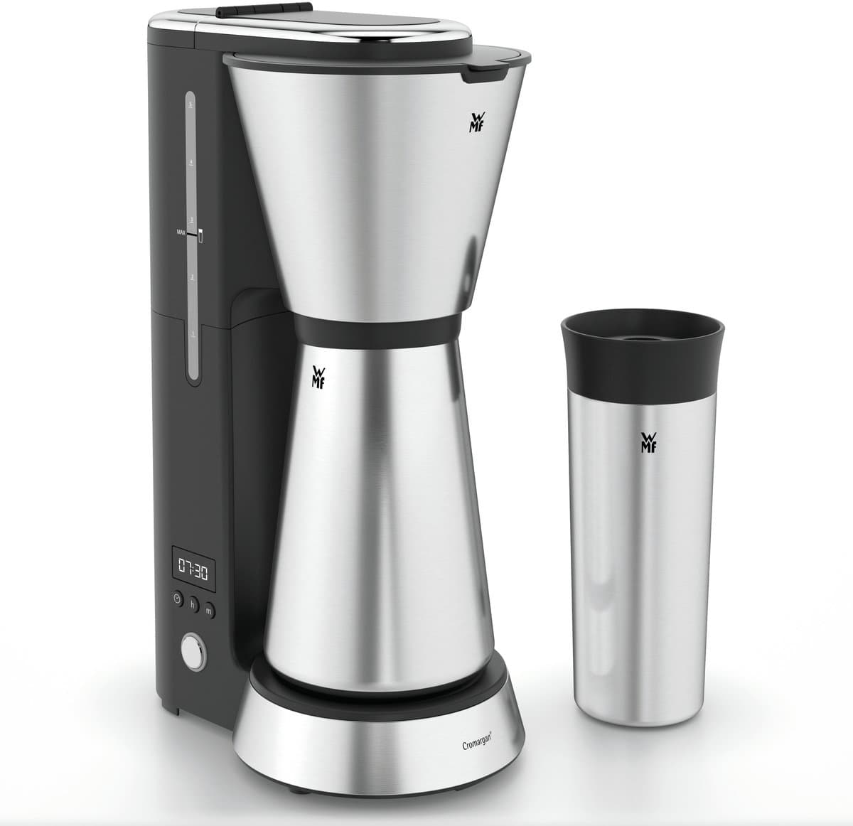 WMF KITCHENminis 0412260011 - Filter-koffiezetapparaat - Thermoskan - Zwart/RVS - Compact - 5 Kopjes