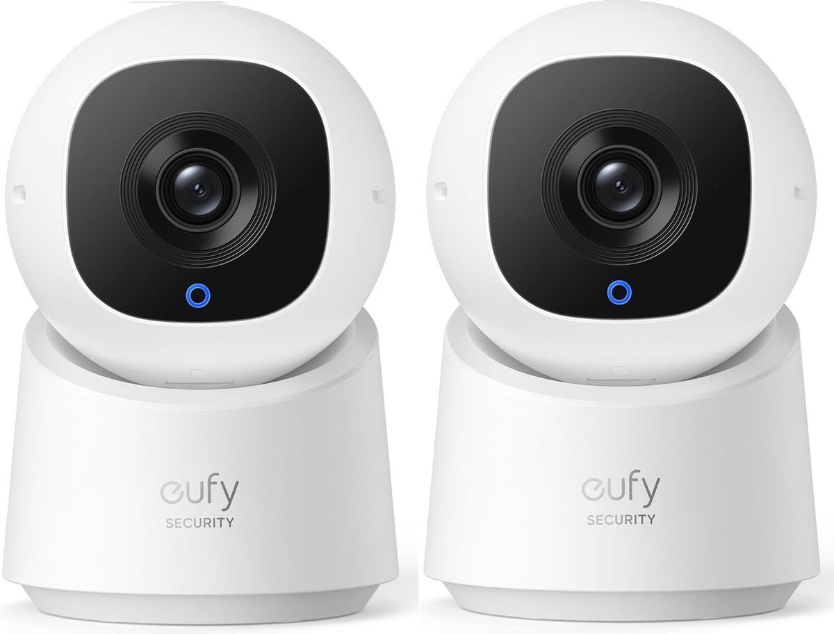 eufy Security C220 - Indoor camera 2-Pack, 2K & 360° PTZ - afbeelding 1