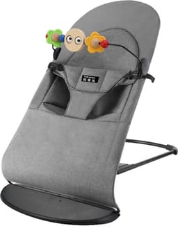 Productfoto van Baby Wipstoel - Baby Swing - Baby Wipper - Baby Schommelstoel - Beige - Met muziekspeelgoed