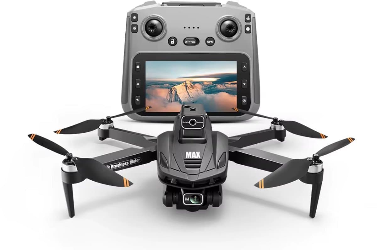 V168 Drone - Pro Max - 8K - 5G - Gps - Professionele - Hd Luchtfotografie - Dual-Camera - 2x 25 minuten vliegtijd - 1 KM bereik - 5GHz Wifi FPV -1 click return- GPS - 8K camera's - 2 batterijen - Zonder Vliegbewijs - Controller Met Groot Scherm
