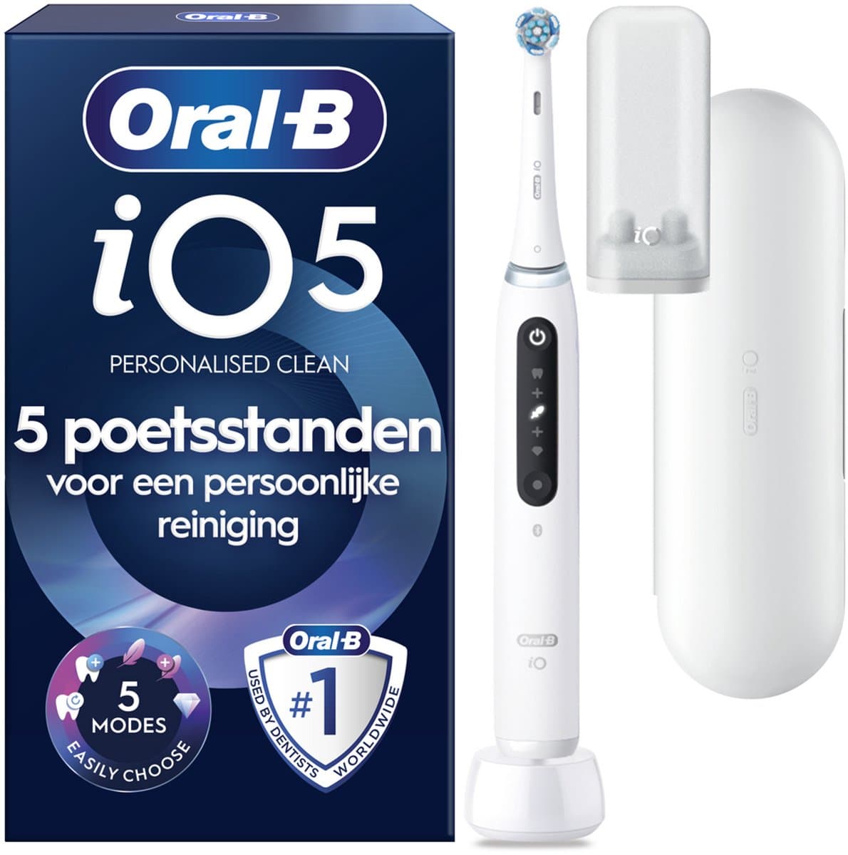 Oral-B iO 5N Elektrische Tandenborstel - Wit - afbeelding 1