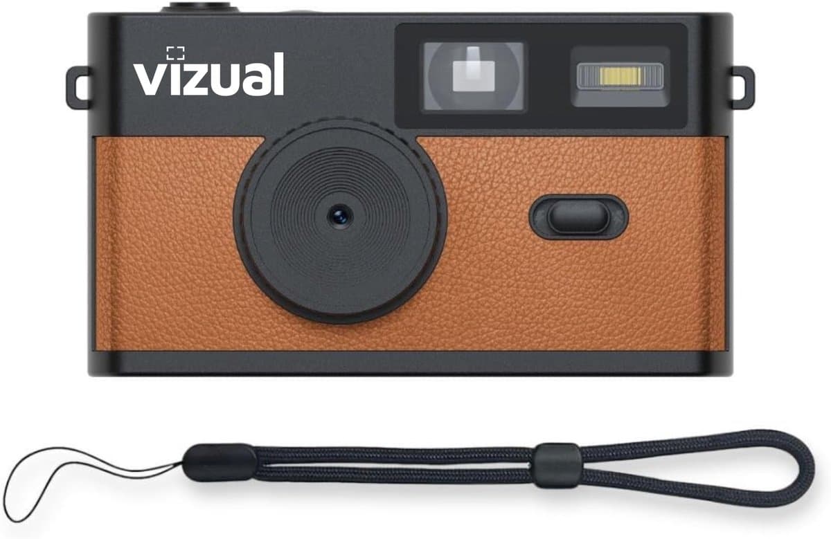Vizual Retro Camera 12MP - 32GB SD kaart inbegrepen