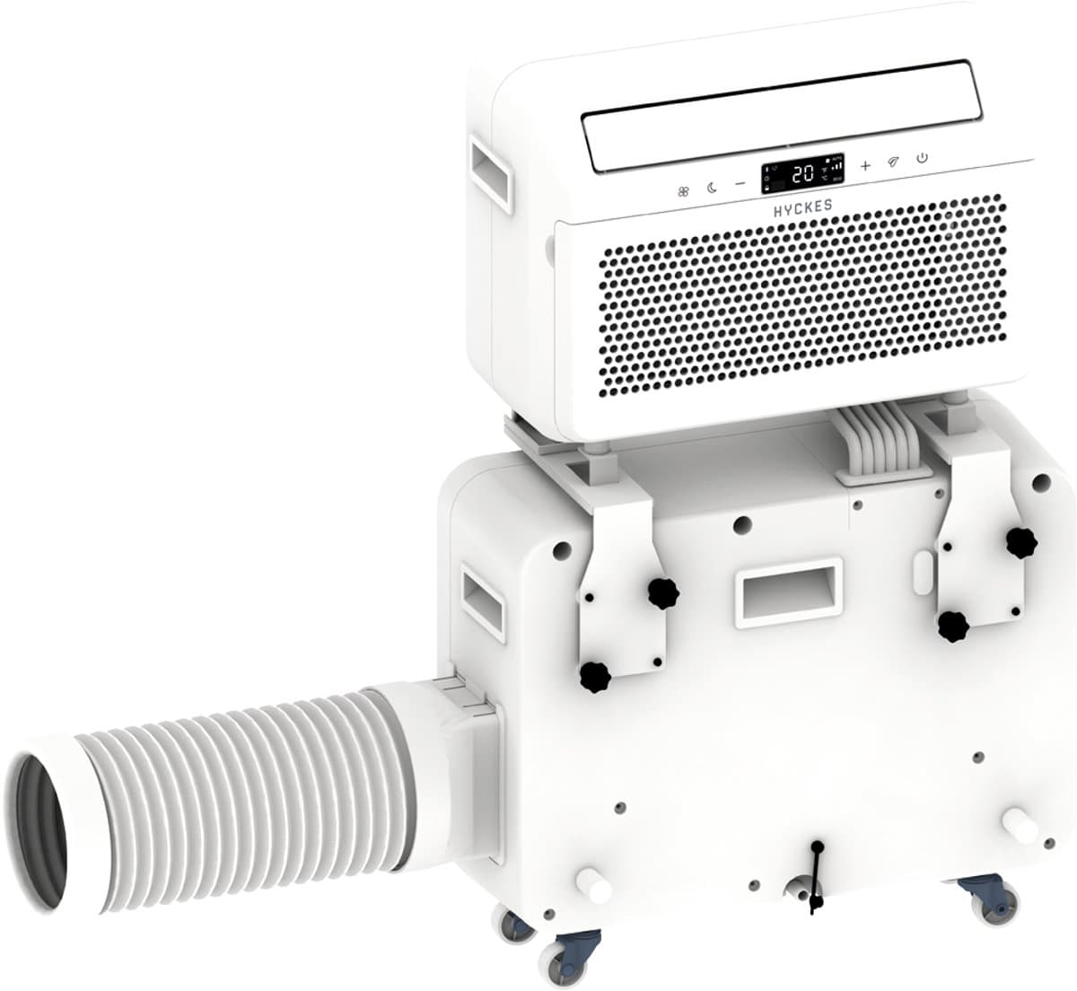 Ombouwset voor HyBreeze Air Airco — Thuisgebruik Kit met Wielen & Afvoerslang (zonder unit)