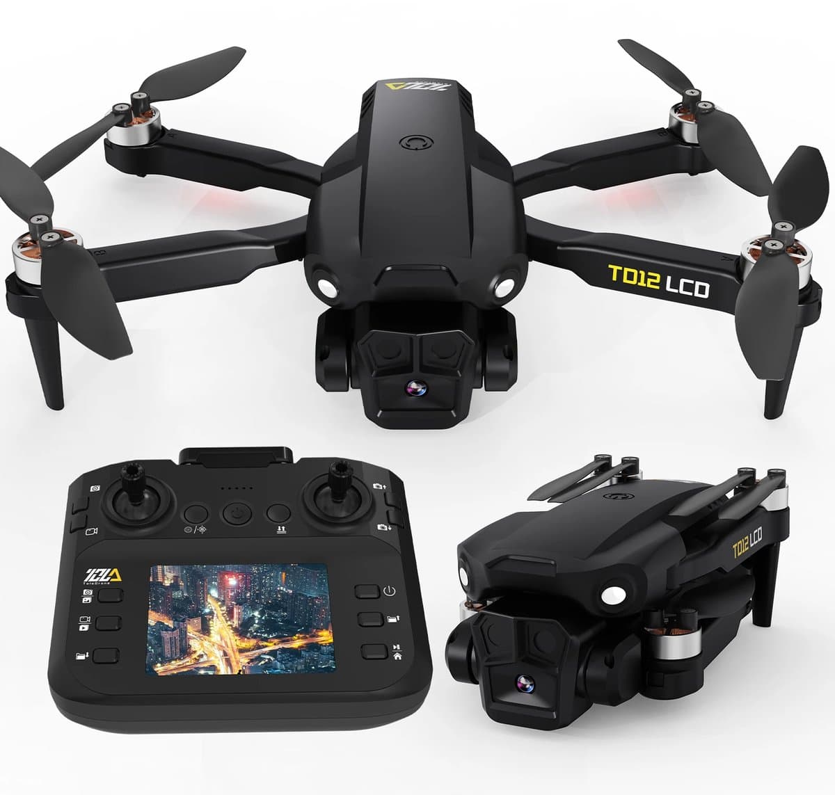 LeeuwenChoice® P1 Pro Camera Drone - Met LCD-scherm - RC Optische Stroompositionering - Quadcopter - Voor Beginners - Met Afstandbediening