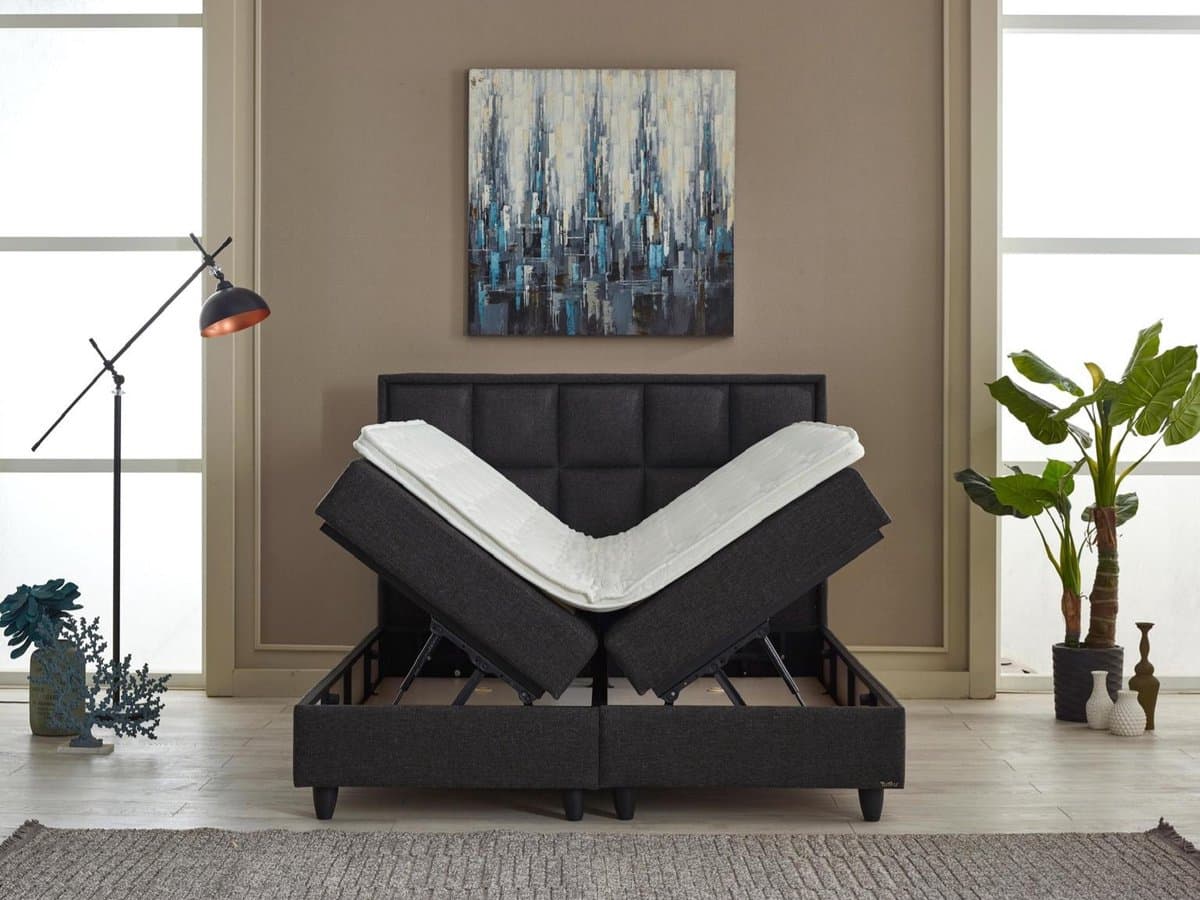 BSS Bedding Breda - Boxspring - Inclusief Dekbed - Complete Boxspring - 160x200 - Bedden - Slaapkamerbed - 1 x Matras met Topper - 2 x Bedbox - 1 x Hoofdbord