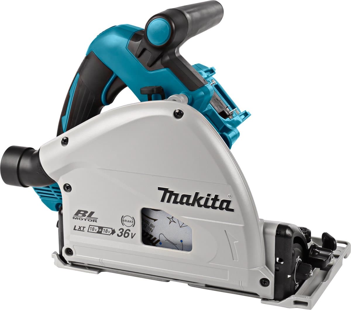Makita DSP600ZJ2 Accu Invalzaag 2x18V met Geleiderail - afbeelding 1