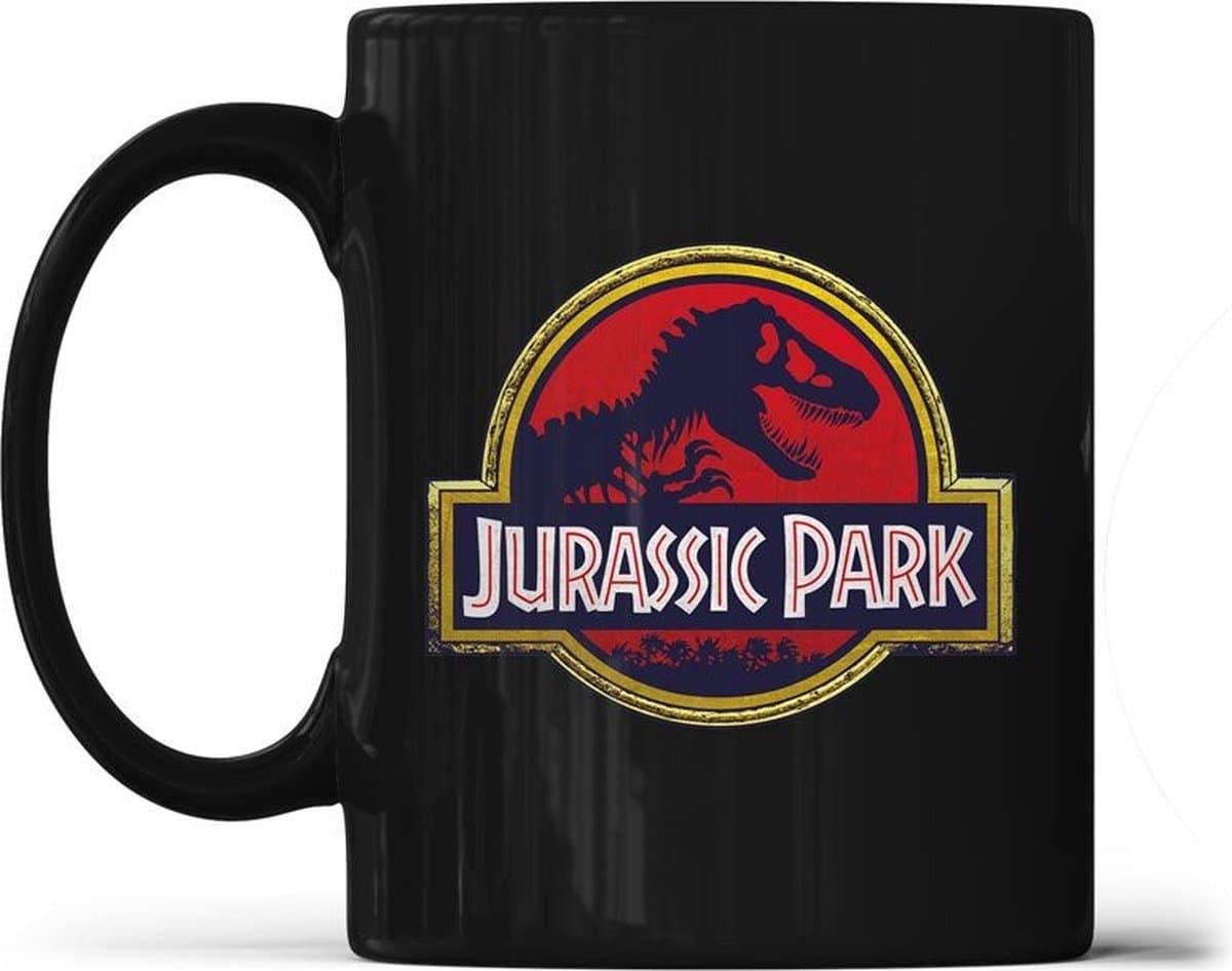 SD Toys Jurassic Park mok: logo ceramic 315 ml, officieel gelicenseerd - afbeelding 1
