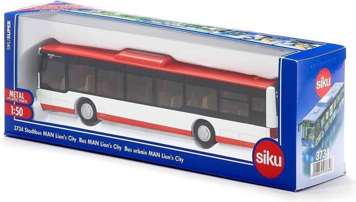 SIKU Super Stadbus MAN Lions-City: 1:50 model met openende deuren - afbeelding 1