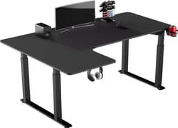 Productfoto van Bureau elektrisch hoekbureau - L-vorm, hoogteverstelling 75-119cm
