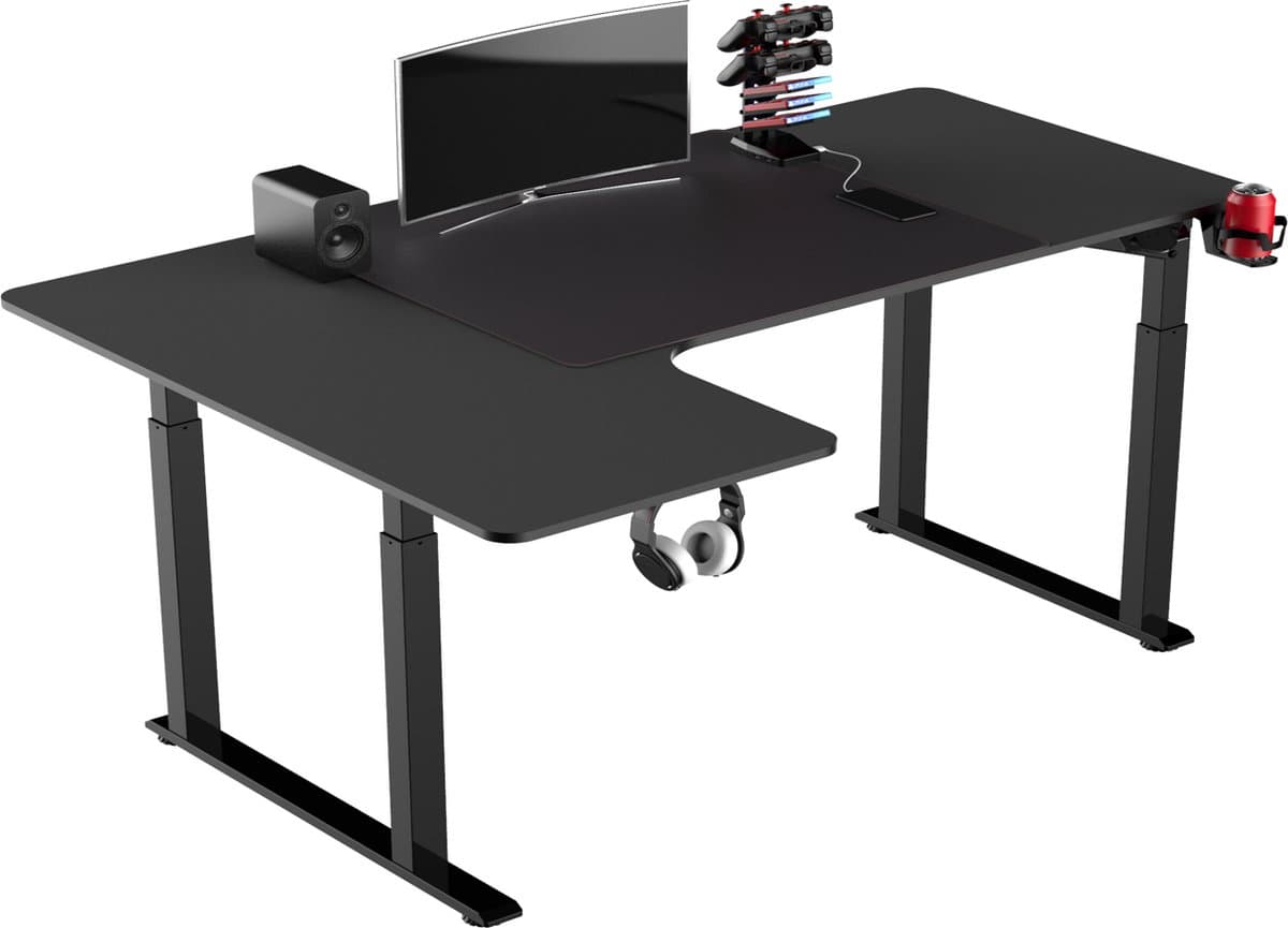 Bureau Bureau elektrisch hoekbureau - L-vorm, hoogteverstelling 75-119cm