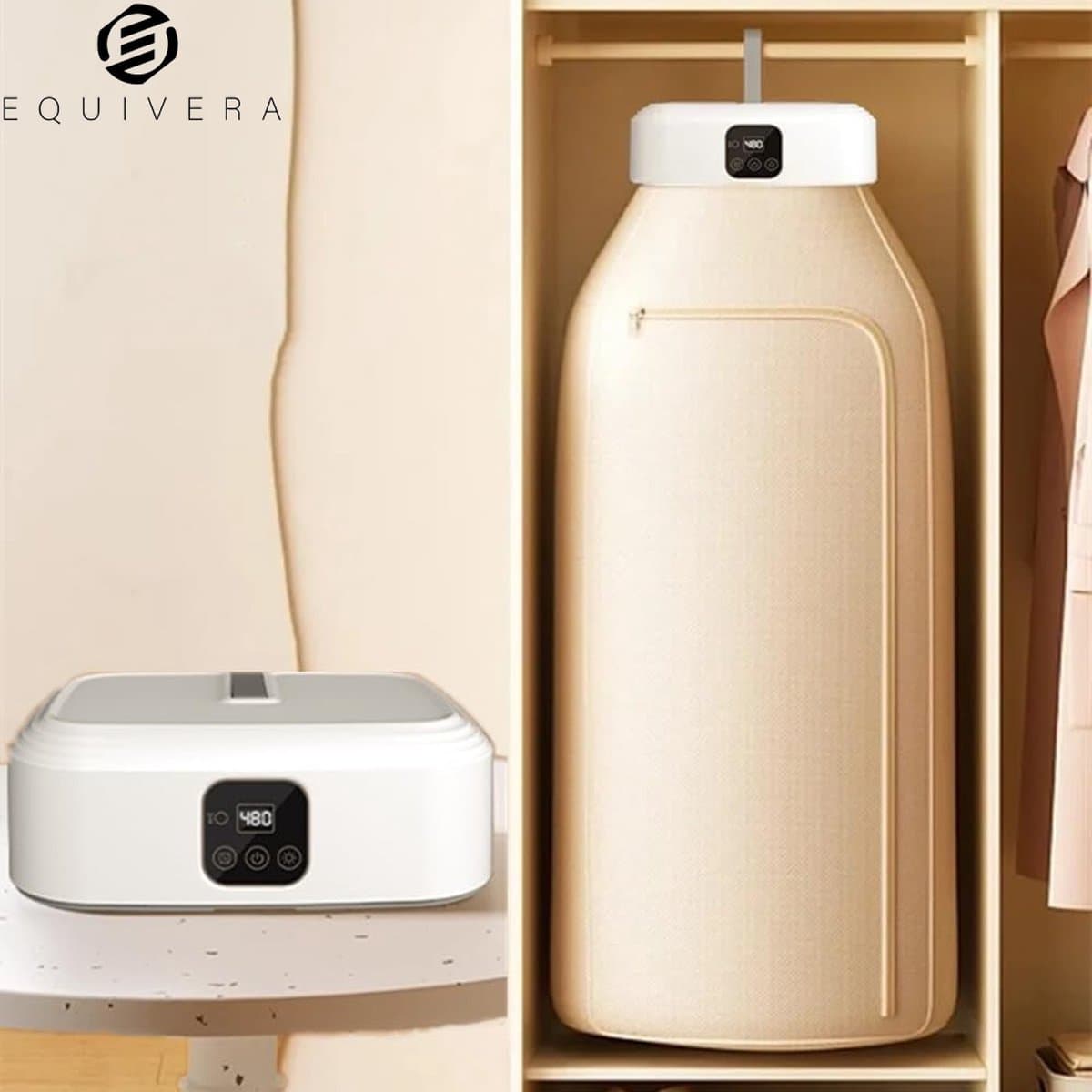 Equivera Condensdroger - Mini Wasdroger - Kleine Wasdroger - Droger - Condens Droger - Portable Droger