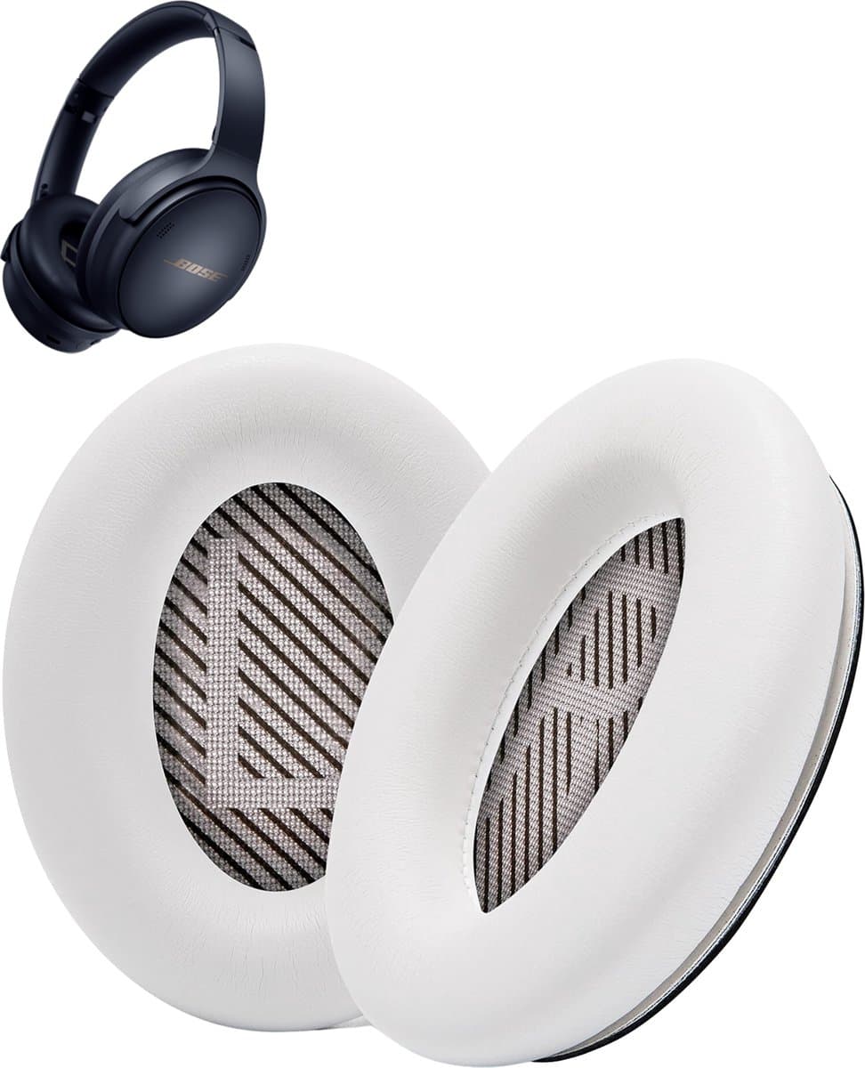 Vervangende oorkussens voor Bose QuietComfort 45 / QC45 / QuietComfort SE - Oorkussens voor koptelefoon - Ear pads headphones - Wit
