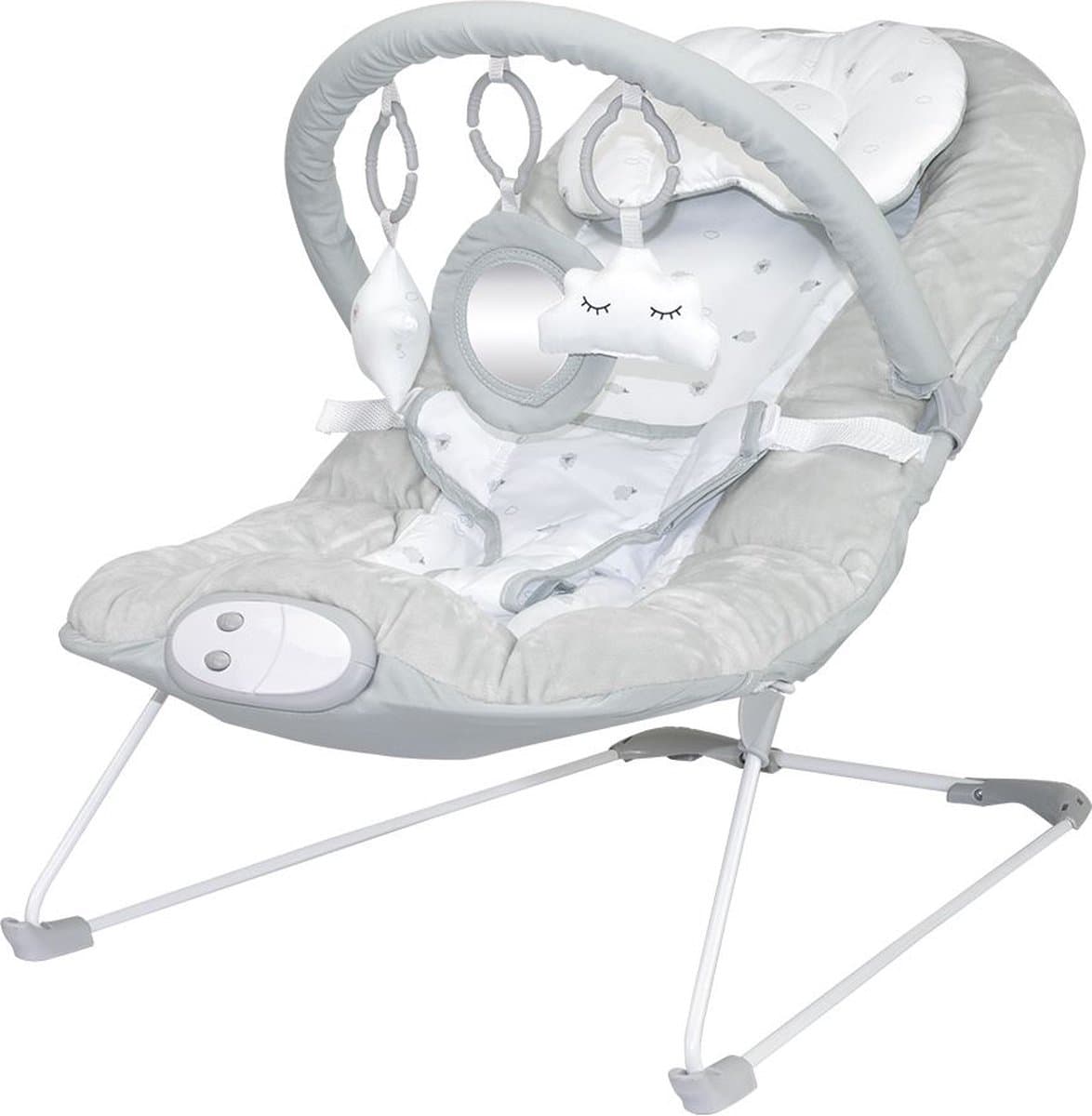 Novi Baby Musical Cloud Wipstoel - Schommelstoel - Grijs - Bouncer - afbeelding 1