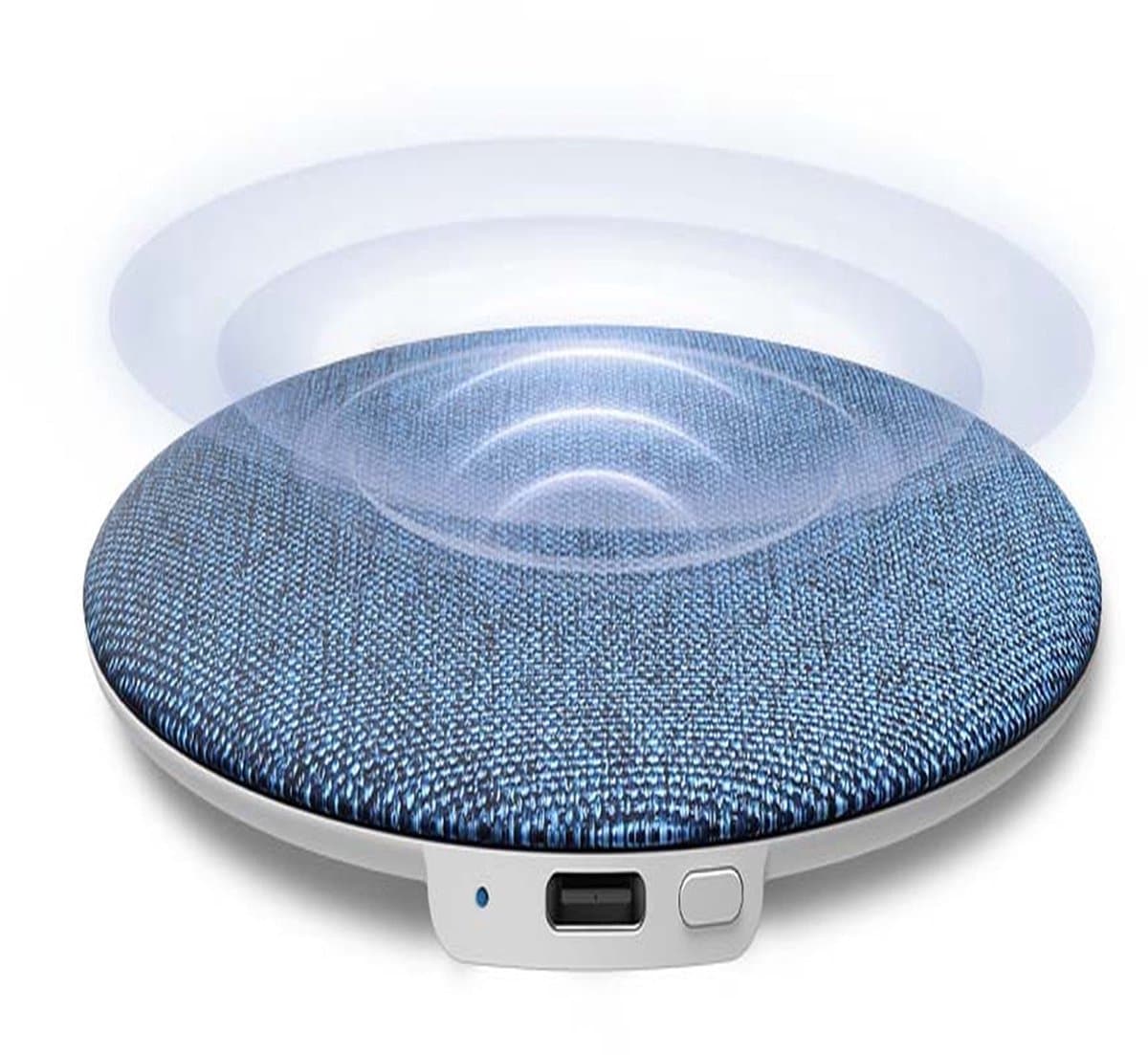 Ultradunne kussenspeaker Bluetooth 5.4, 20-48 uur batterij, blauw