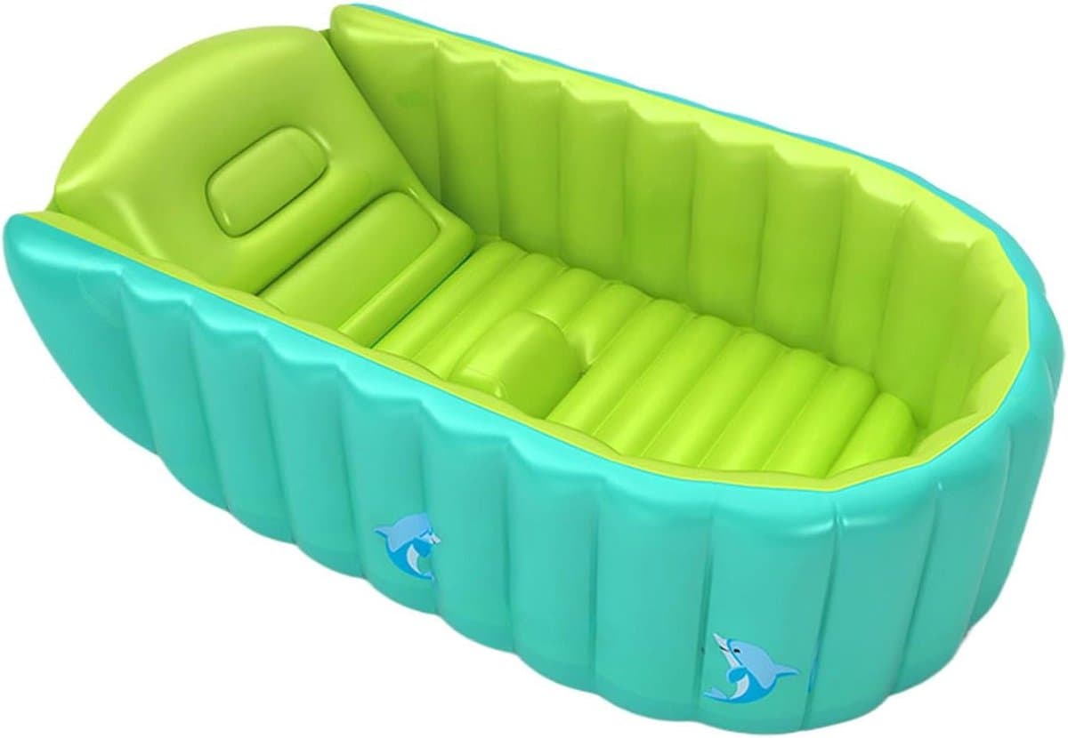 Opblaasbare Babybadkuip - Draagbaar Badje - Babybadje Thuis - Antislip Stabiliteit - 82 x 55 x 30 cm - Meerkleurig