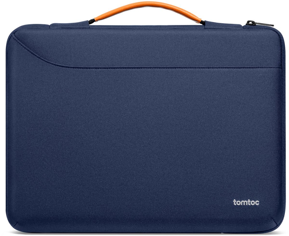 tomtoc Defender-A22 360 beschermende laptoptas voor 2026 16-inch MacBook Pro M5 Pro/Max A3428 A3429, M4/M3/M2/M1 Pro/Max, waterbestendige laptoptas met accessoirevak voor de nieuwe Razer Blade 15