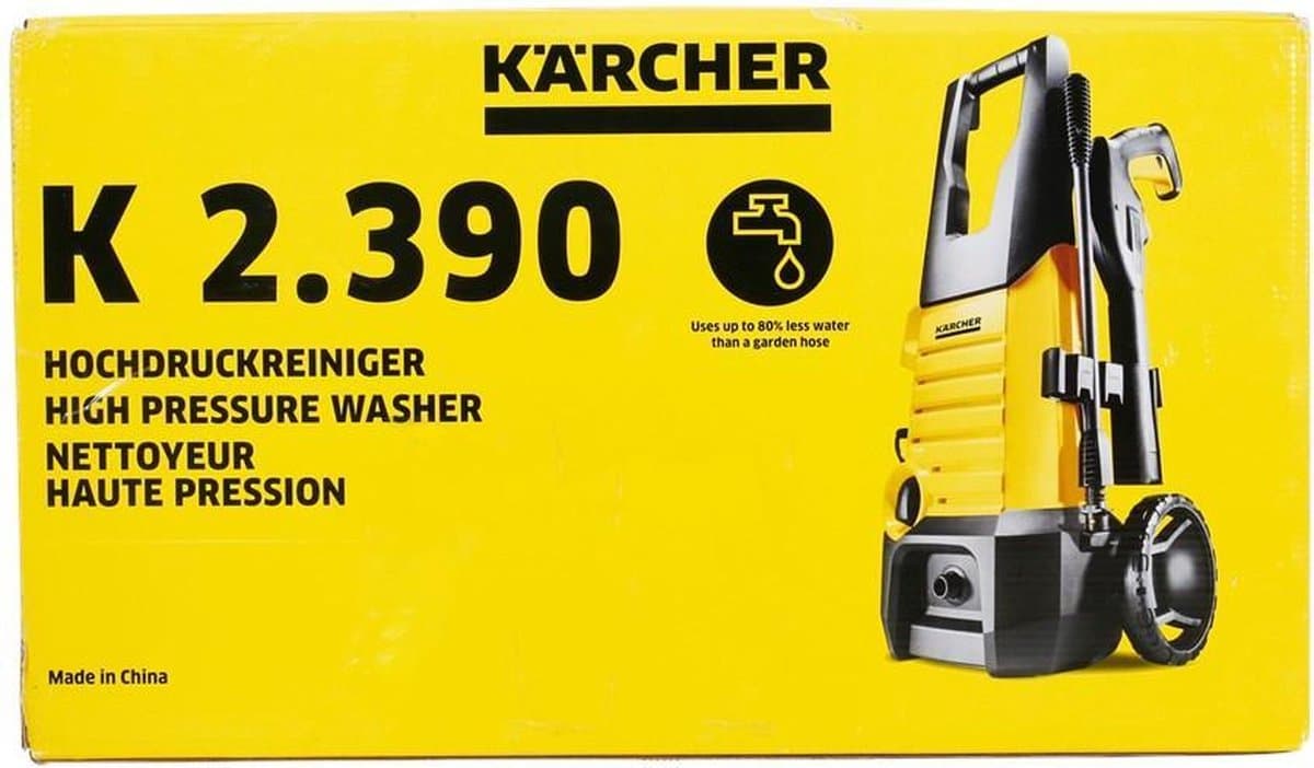 Kärcher K2 1.400W hogedrukreiniger - compact en waterbesparend