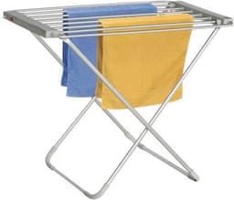 Productfoto van Elektrisch droogrek - Wasdroger rek - Kleding drogen - Zes aluminium stangen - Normaal formaat - Grijs
