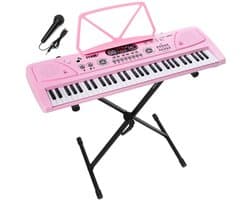 MAX KD61P Keyboard 61 Toetsen Roze