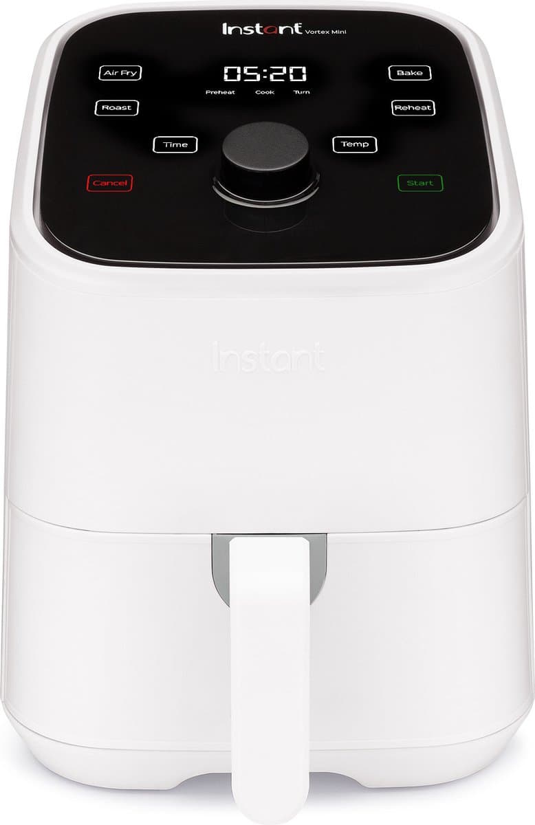 Instant Pot Vortex Mini 4-in-1 Airfryer 2L (Wit)-1300 W- Airfryen, braden, bakken, opwarmen