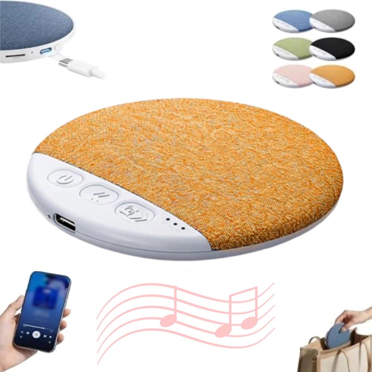 Slaapsprekers Kussenluidspreker - Ultradun, Bluetooth 5.4, Timer