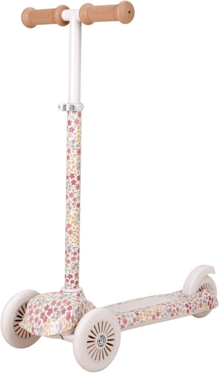 Little Dutch Kinderstep - Step met 3 wielen - 3 - 6 jaar - Hoogte verstelbaar stuur - Off White