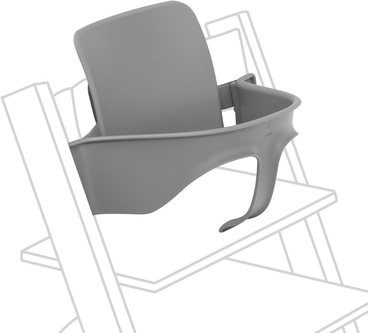 Tripp Trapp Baby Set van Stokke, Storm Grey - Maak van de Tripp Trapp-stoel een kinderstoel - Afneembare zitting voor 6-36 maanden - Past bij Tripp Trapp-modellen van na mei 2006 - afbeelding 1