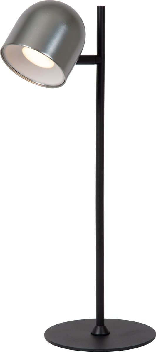 Lucide SKANSKA RECH - Oplaadbare Bureaulamp Binnen/Buiten - Accu/Batterij - LED Dimbaar - CCT - 1x3W 3000K/6000K - IP44 - Grijs ijzer