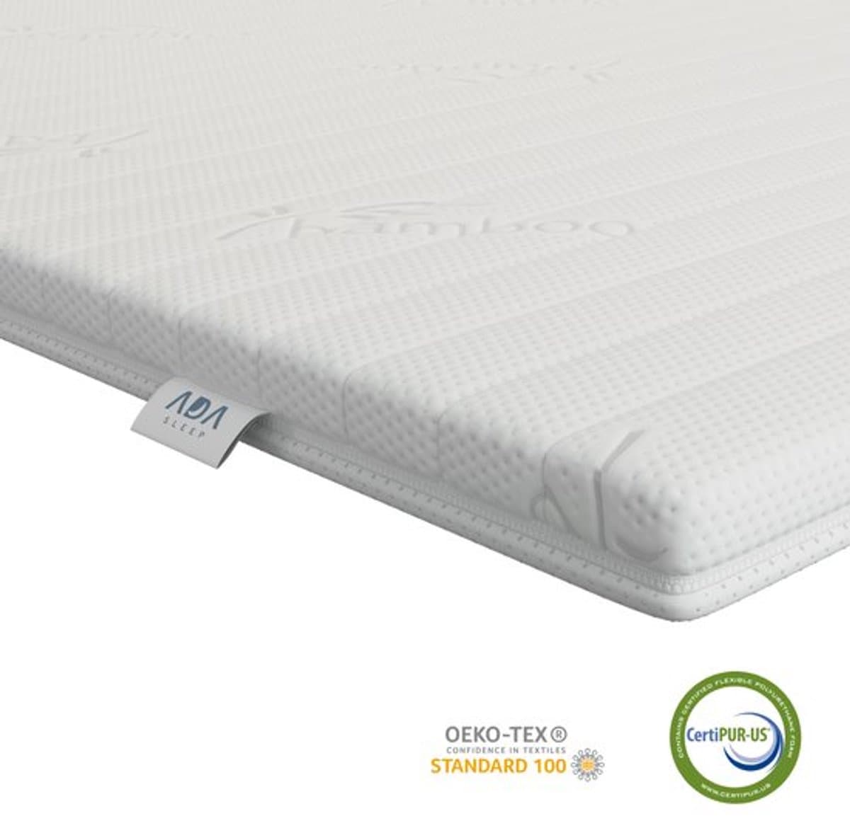 Koudschuim topper 140x200 - medium hardheid topmatras - Topdek Matras - circa 8-9 CM Topmatras - afritsbaar - wasbaar - orthopedisch - hypoallergeen topdek matras - CertiPUR® en Okoetex gecertificeerd
