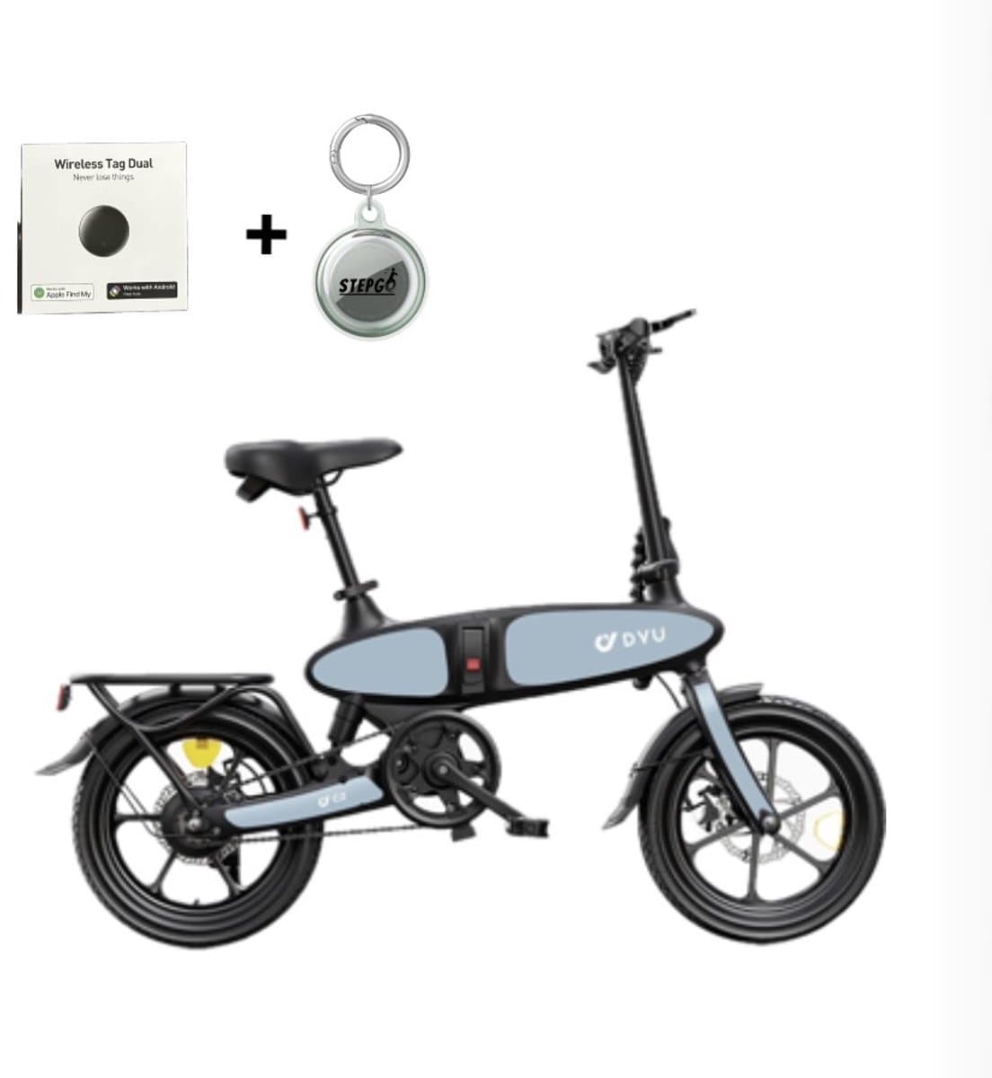 elektrische fiets - vouwfiets - opvouwbaar - C2 dyu - inclusief tracker traceer systeem
