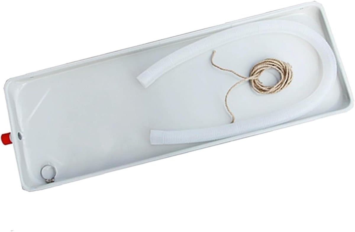 Airco Lekbak - Condensbak Afvoer - Condenswater Opvangen - Met 200cm Slang - 81cm - Zilver