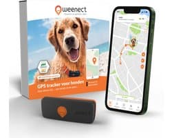 Weenect Dog XS Black edition – NIEUWE GPS voor honden | Mini realtime GPS-tracker | Waterdicht | De kleinste op de markt | Werkt met abonnement | Levenslange garantie