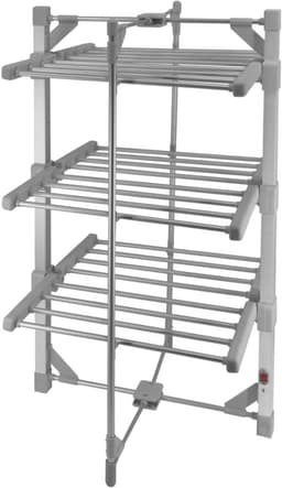 Productfoto van Elektrisch Verwarmd Wasrek - Droogrek Kleding - Was Drogen - 3 Lagen 21m - 15kg Capaciteit - Wit