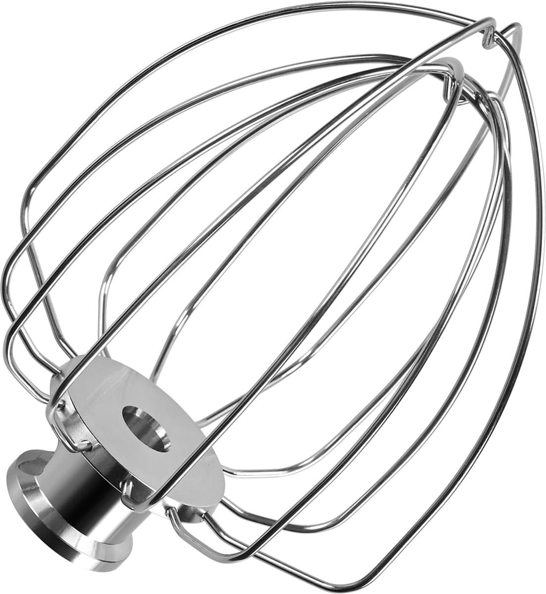 K45WW 6-Draads Garde voor KitchenAid 4.5-5 Quart Tilt-Head Stand Mixers Artisan & Classic Series van MMOBIEL - Aluminium Opzetstuk Eierklopper - Taart Mayonaise Garde – Enkel Handwas