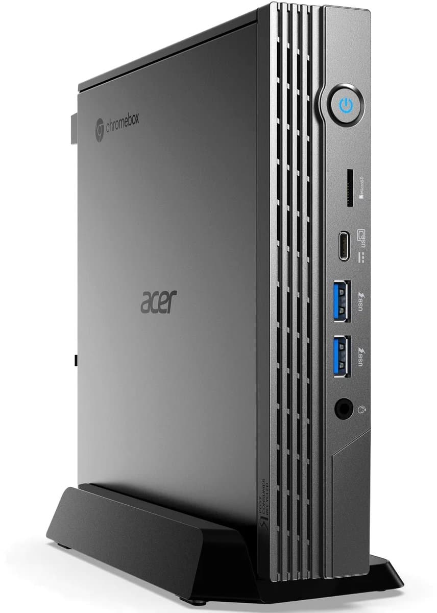 Acer Chromebox CXI5 Intel® Celeron® 7305 8 GB DDR4-SDRAM 64 GB eMMC ChromeOS Mini PC Zilver
